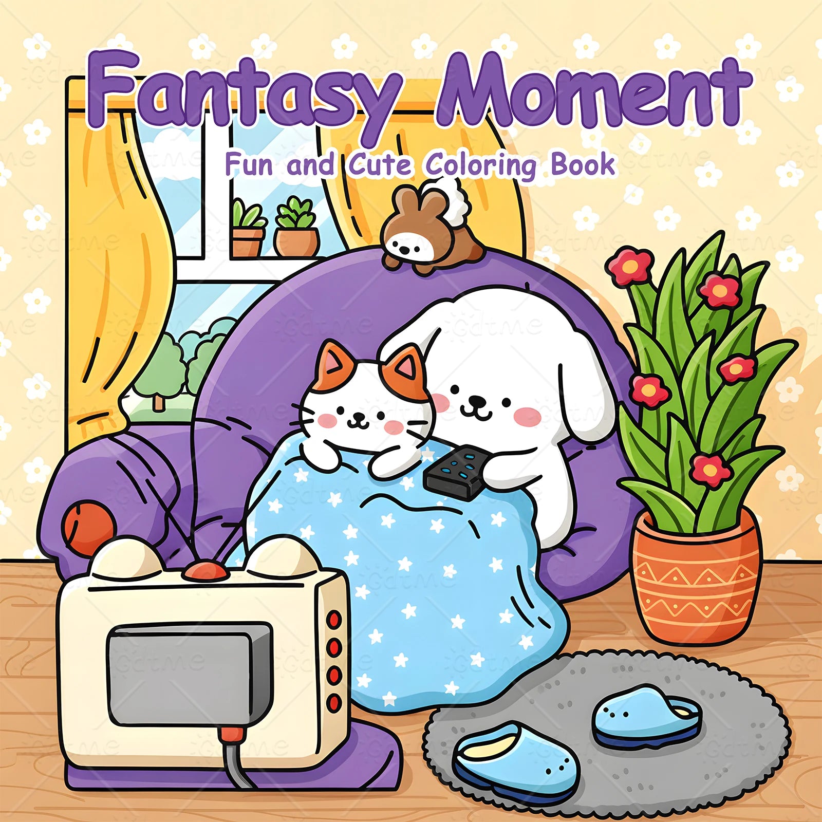 24 Pages LITTLE FRIENDS Coloring Book for Adult | Colouring Book, Drawing Supplies for Christmas, Thanksgiving