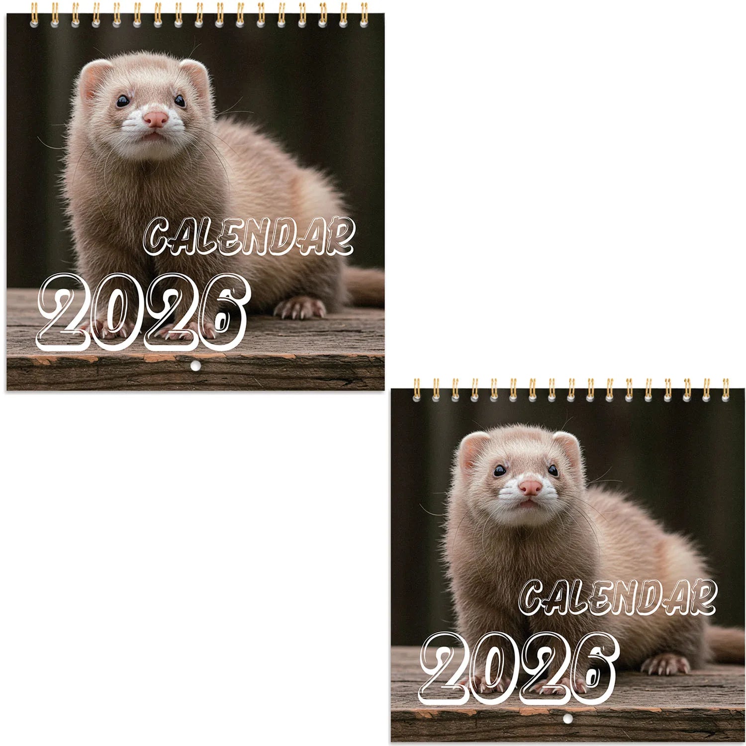 2026 Cute Animal Calendar Planner with Monthly Layouts - January to December, Birthday & Holiday Gift ,Christmas, Halloween