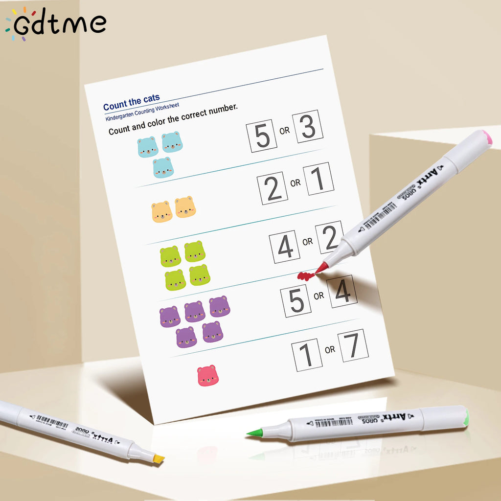 64 Pages Filled in With Numbers Logical Thinking Training Fun Math Exercise Book