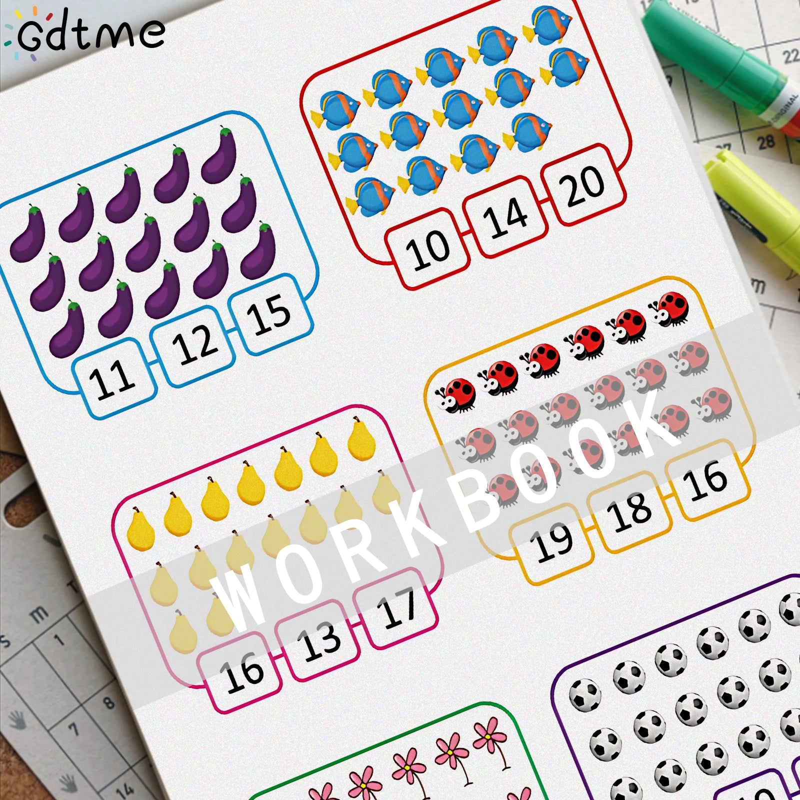 64 Pages Filled in With Numbers Logical Thinking Training Fun Math Exercise Book