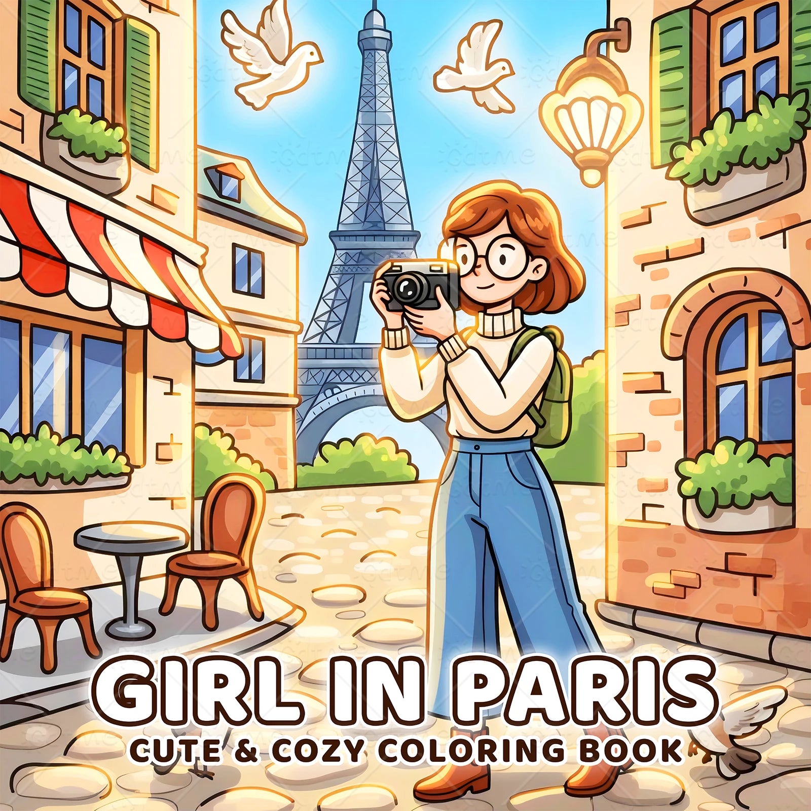 24 Pages LITTLE FRIENDS Coloring Book for Adult | Colouring Book, Drawing Supplies for Christmas, Thanksgiving