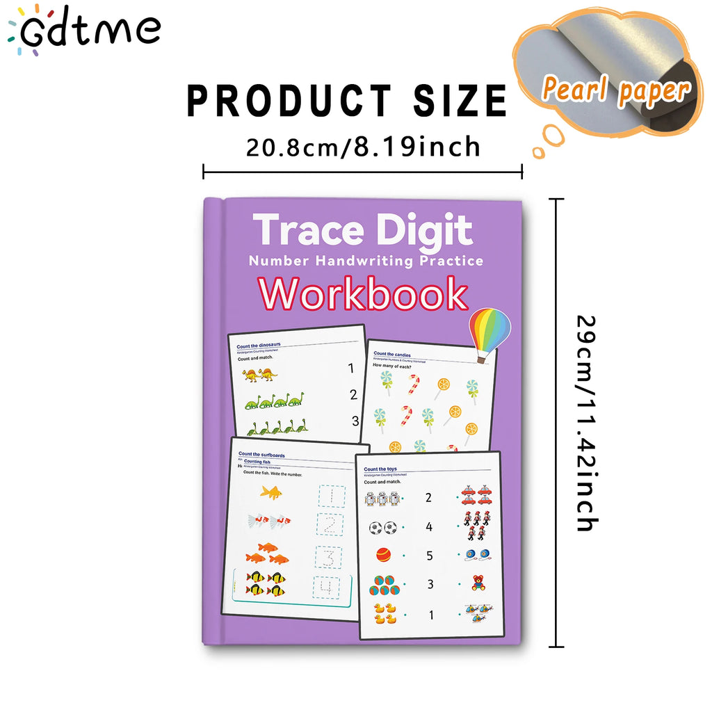 64 Pages Filled in With Numbers Logical Thinking Training Fun Math Exercise Book