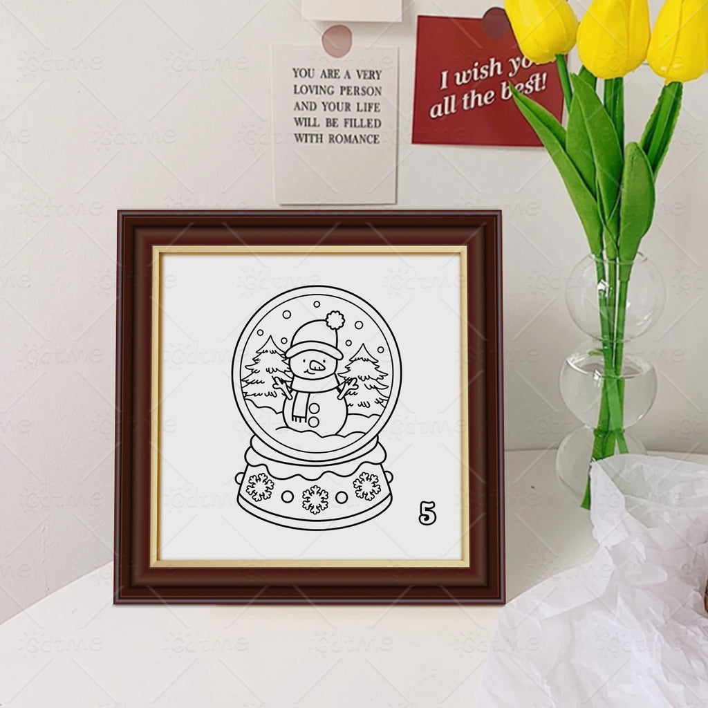 ADVENT CALENIDAR Coloring Book for Adults And Teens 25 pages Christmas Gifts Educational Graffiti Painting Book Drawing ﻿