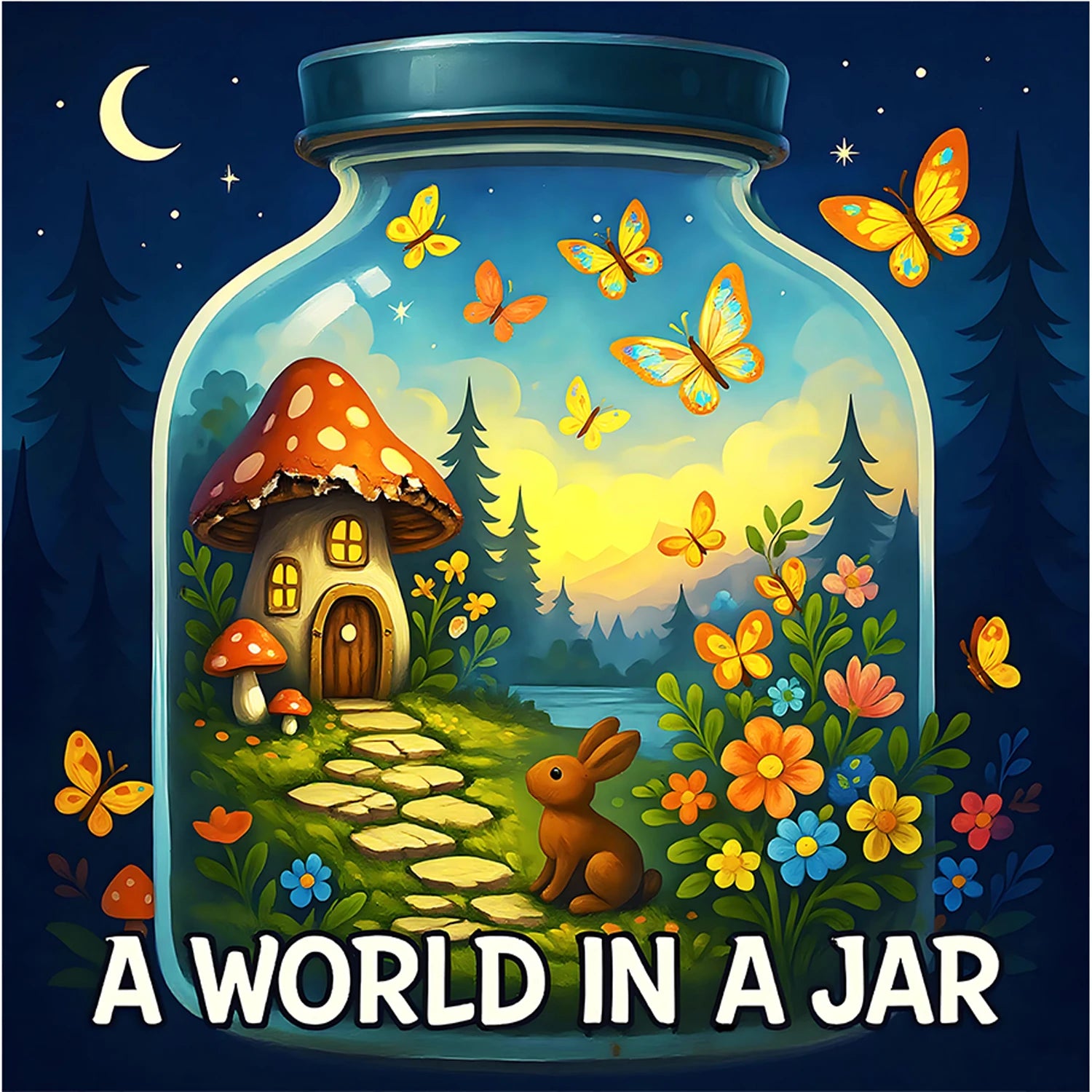 A WORLDIN A JAR : Coloring Book for Adults Featuring Cute Cozy Daily Activities for Relaxation (Cozy Spaces Coloring)