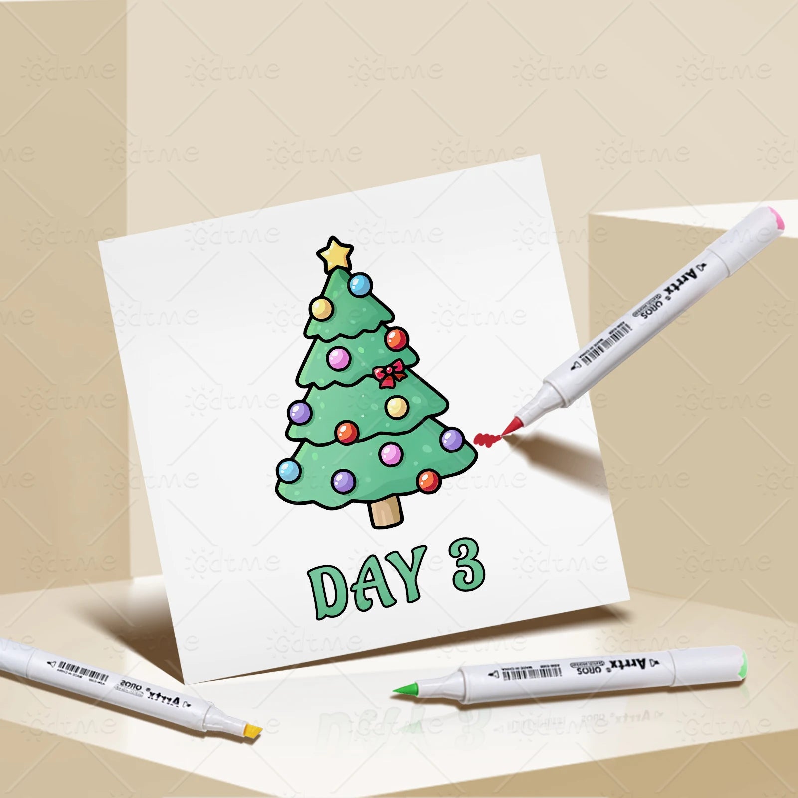 25 DAYSOFF CHRSITMAS Bold-easy Patterns Coloring Book for Adults Cute Drawing Book Perfect Gift for Party and Birthday