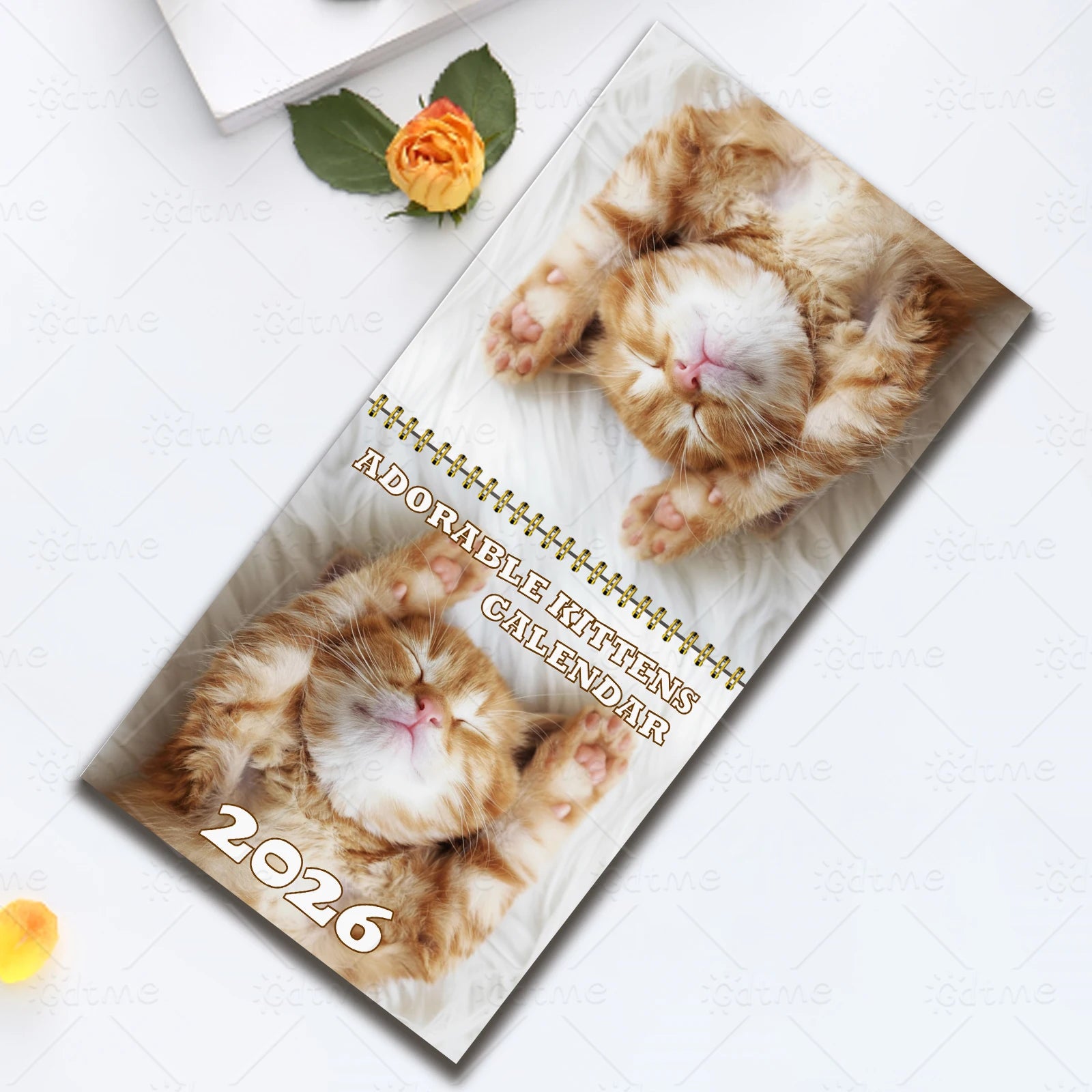 ADORABLE IITTENS CALENDAR Planner with Monthly Layouts - January to December, Birthday & Holiday Gift ,Christmas, Halloween