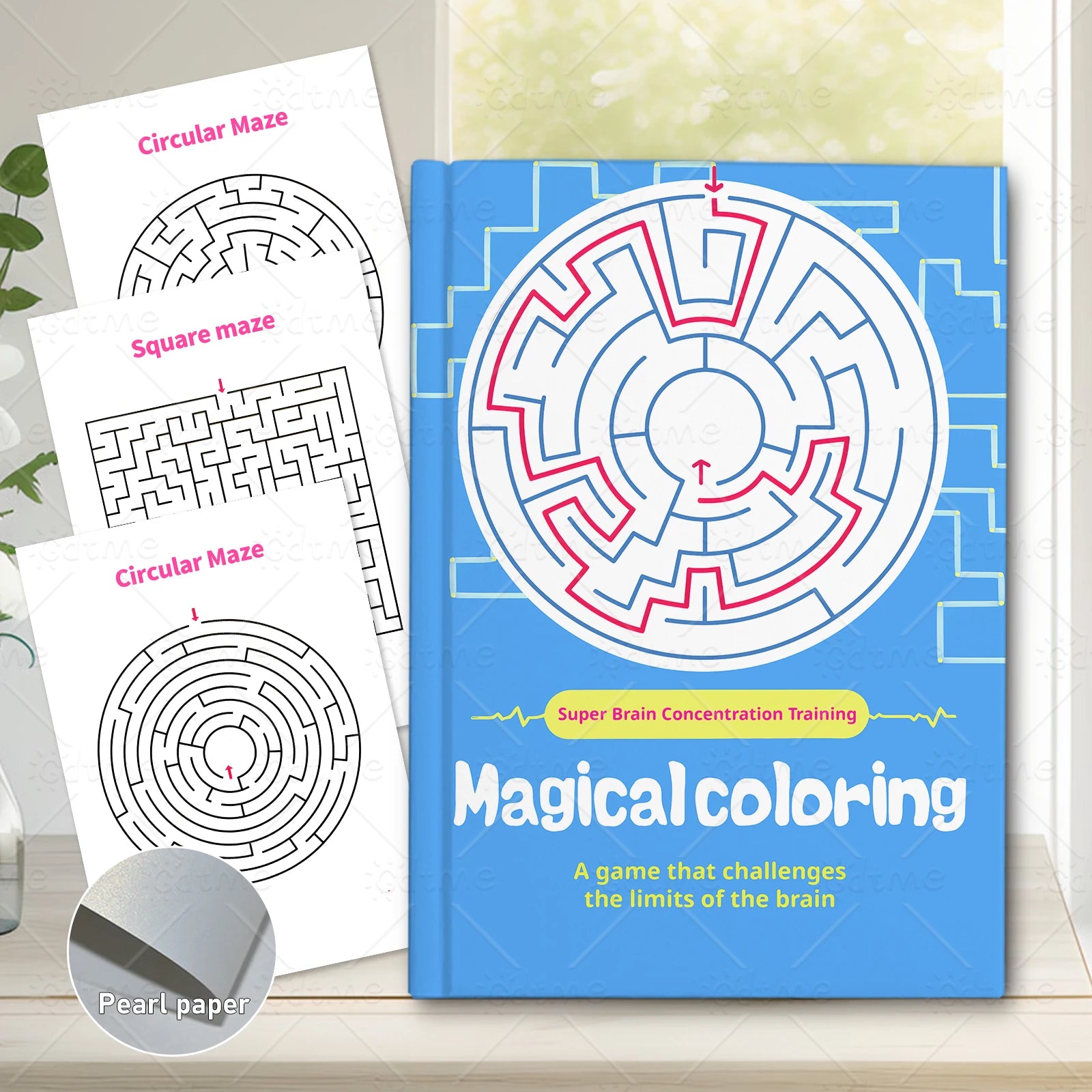 Activity Maze Books for Kids Party Favors ages 4-8 8-12,Fun and Challenges Mazes Stuffer Classroom Kids Children Concentration