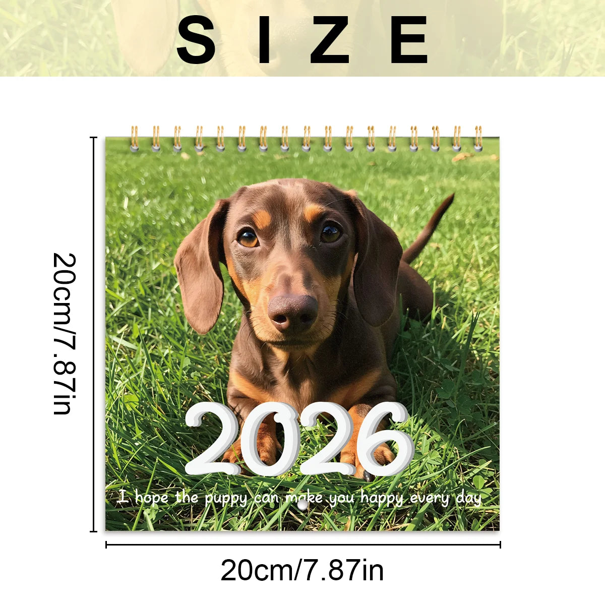 2026 Themed Dog Calendar Creative Animal Calendar Work Plan Calendar Suitable For Bedroom living Room Placement