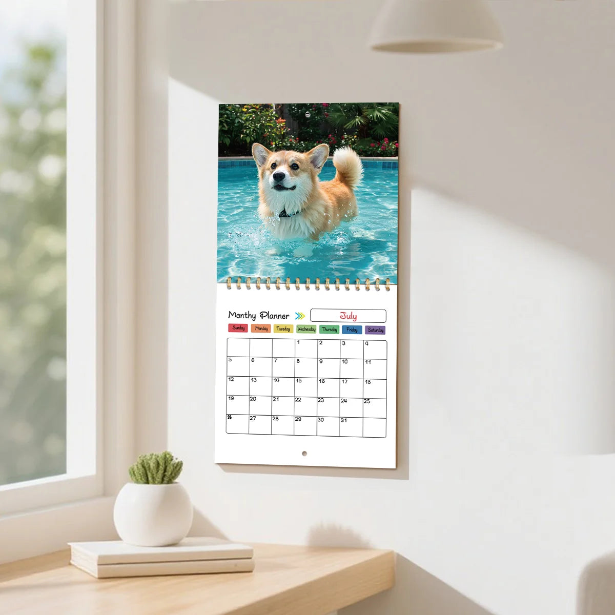 2026 Themed Dog Calendar Creative Animal Calendar Work Plan Calendar Suitable For Bedroom living Room Placement