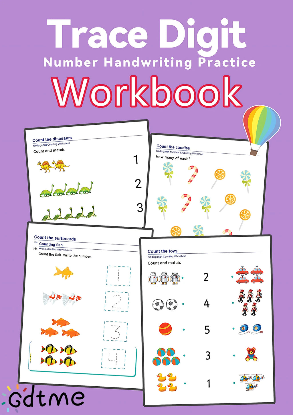 64 Pages Filled in With Numbers Logical Thinking Training Fun Math Exercise Book