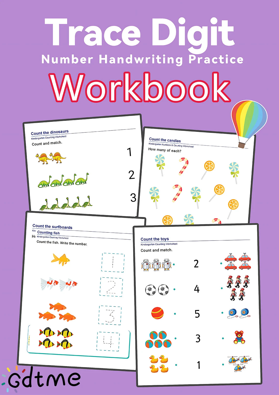 64 Pages Filled in With Numbers Logical Thinking Training Fun Math Exercise Book