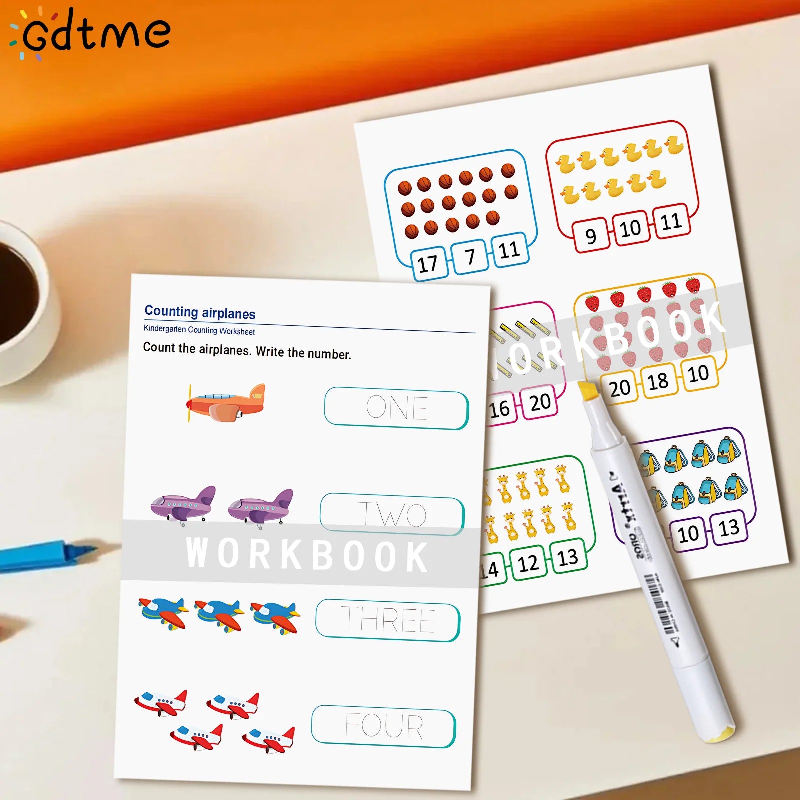 64 Pages Filled in With Numbers Logical Thinking Training Fun Math Exercise Book