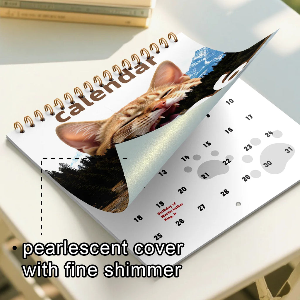 2026 Cute Animal Calendar Planner with Monthly Layouts - January to December, Birthday & Holiday Gift ,Christmas, Halloween