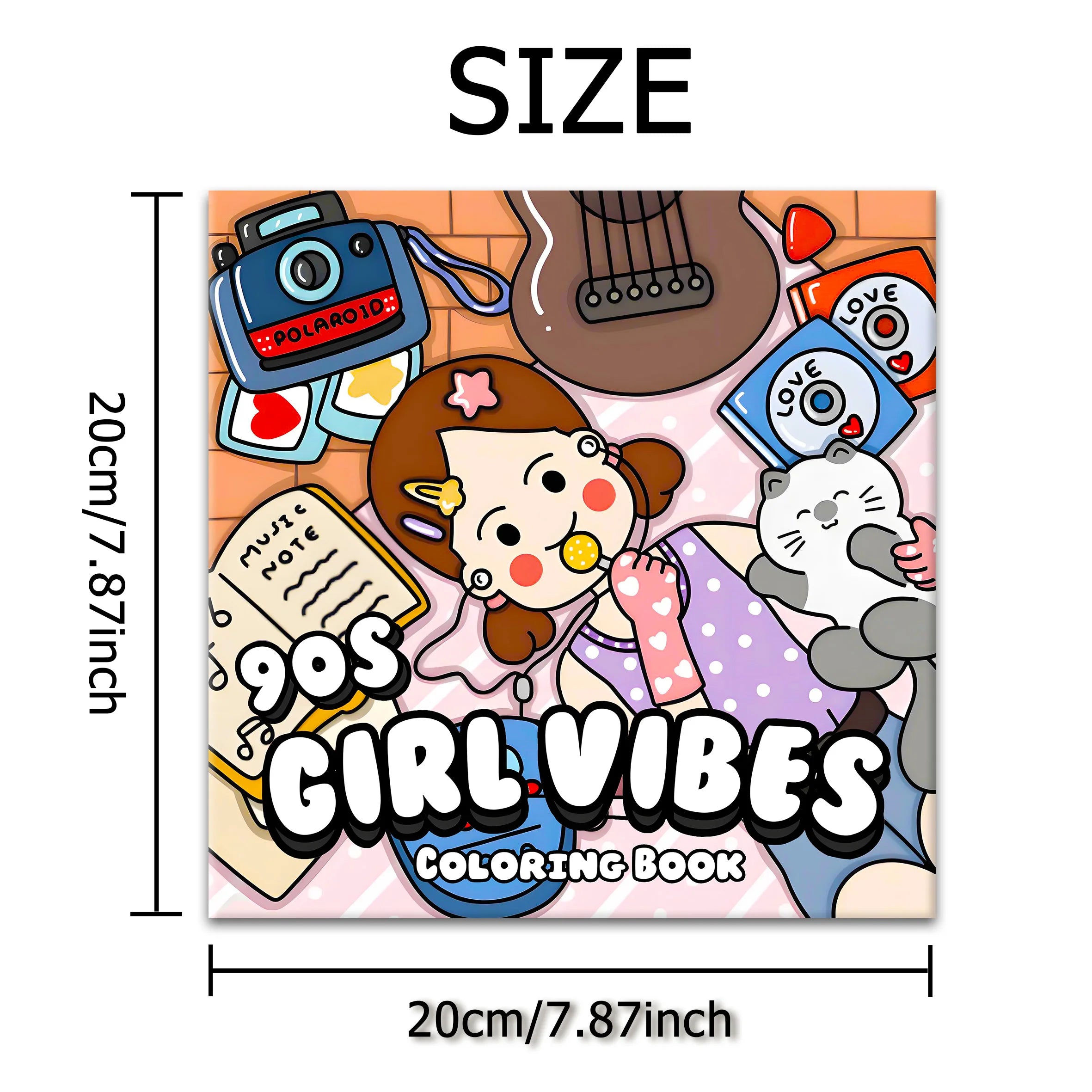 90's GIRL VIBES: Coloring Book for Adults Featuring Cute Cozy Daily Activities for Relaxation (Cozy Spaces Coloring)