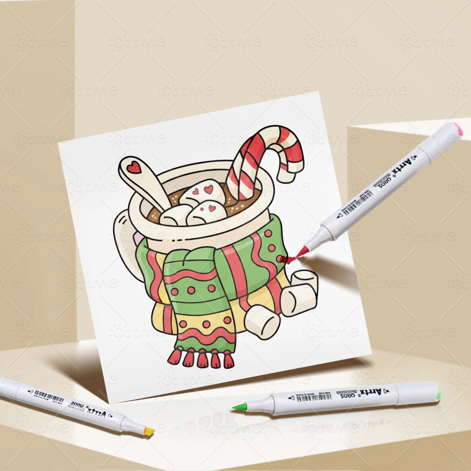 ADVENT CALENDAR CHRISTMAS Bold-easy Patterns Coloring Book for Adults Cute Drawing Book Perfect Gift for Party and Birthday