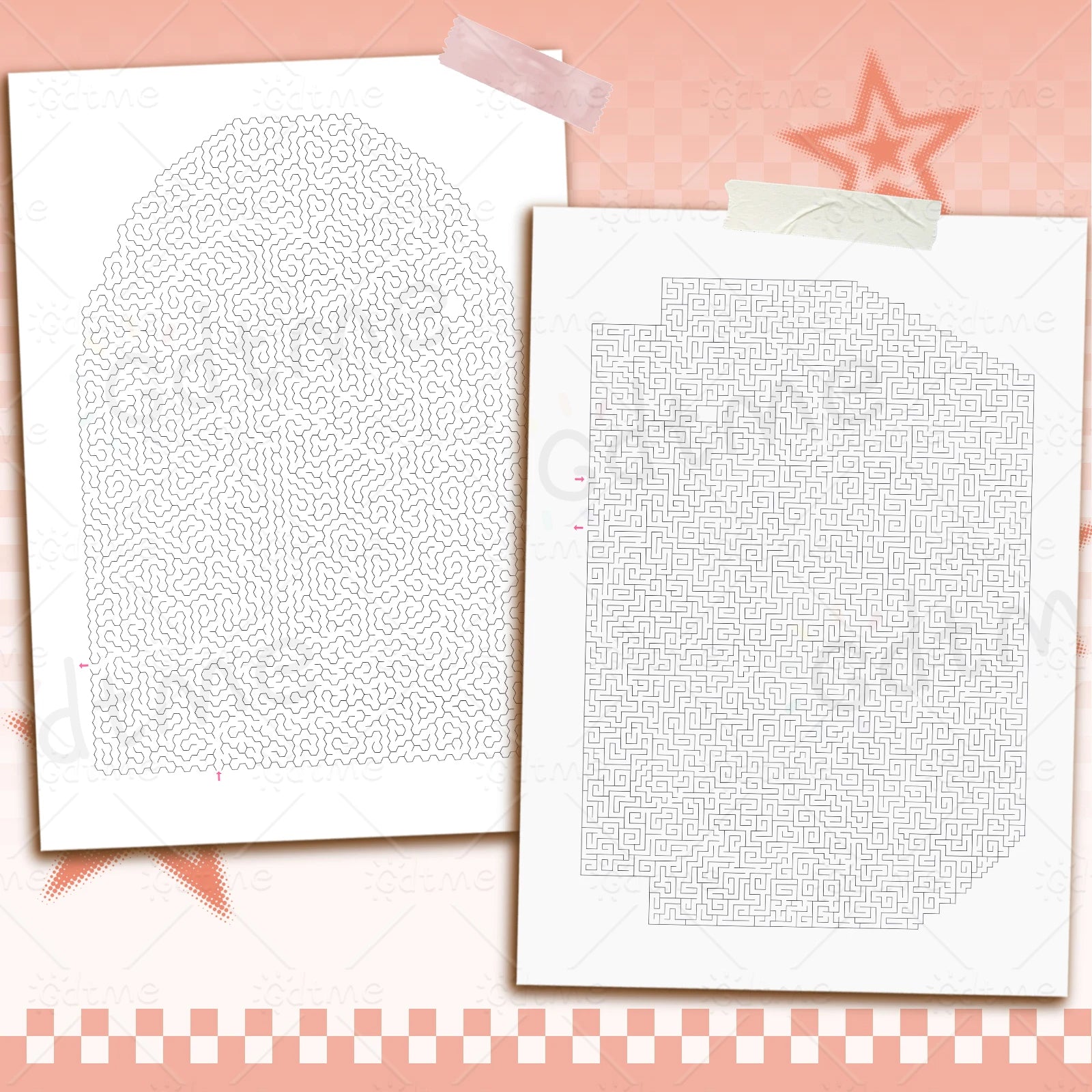 Activity Maze Books for Kids Party Favors ages 4-8 8-12,Fun and Challenges Mazes Stuffer Classroom Kids Children Concentration