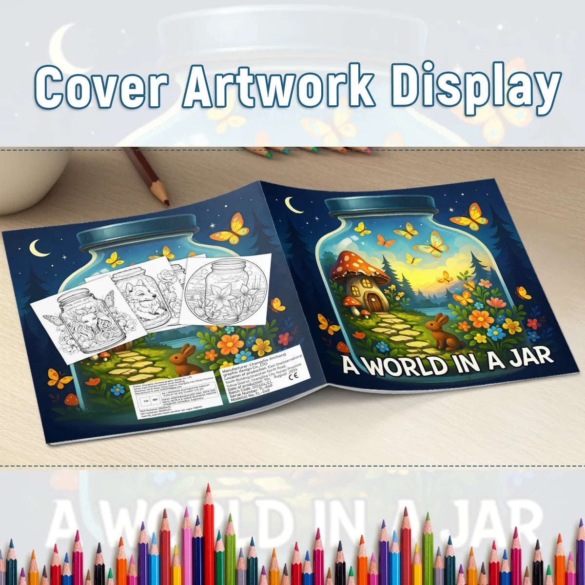 A WORLDIN A JAR : Coloring Book for Adults Featuring Cute Cozy Daily Activities for Relaxation (Cozy Spaces Coloring)