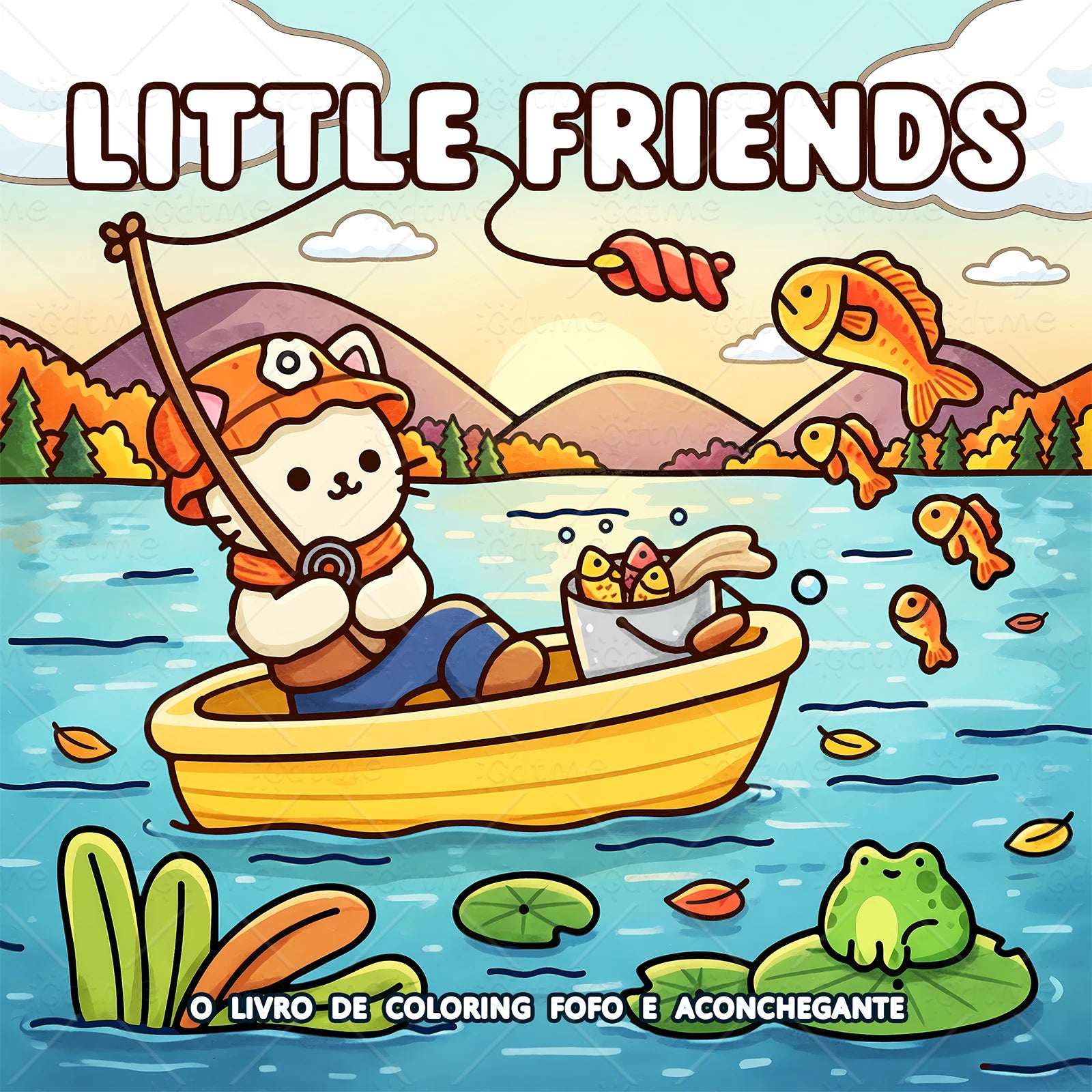 24 Pages LITTLE FRIENDS Coloring Book for Adult | Colouring Book, Drawing Supplies for Christmas, Thanksgiving