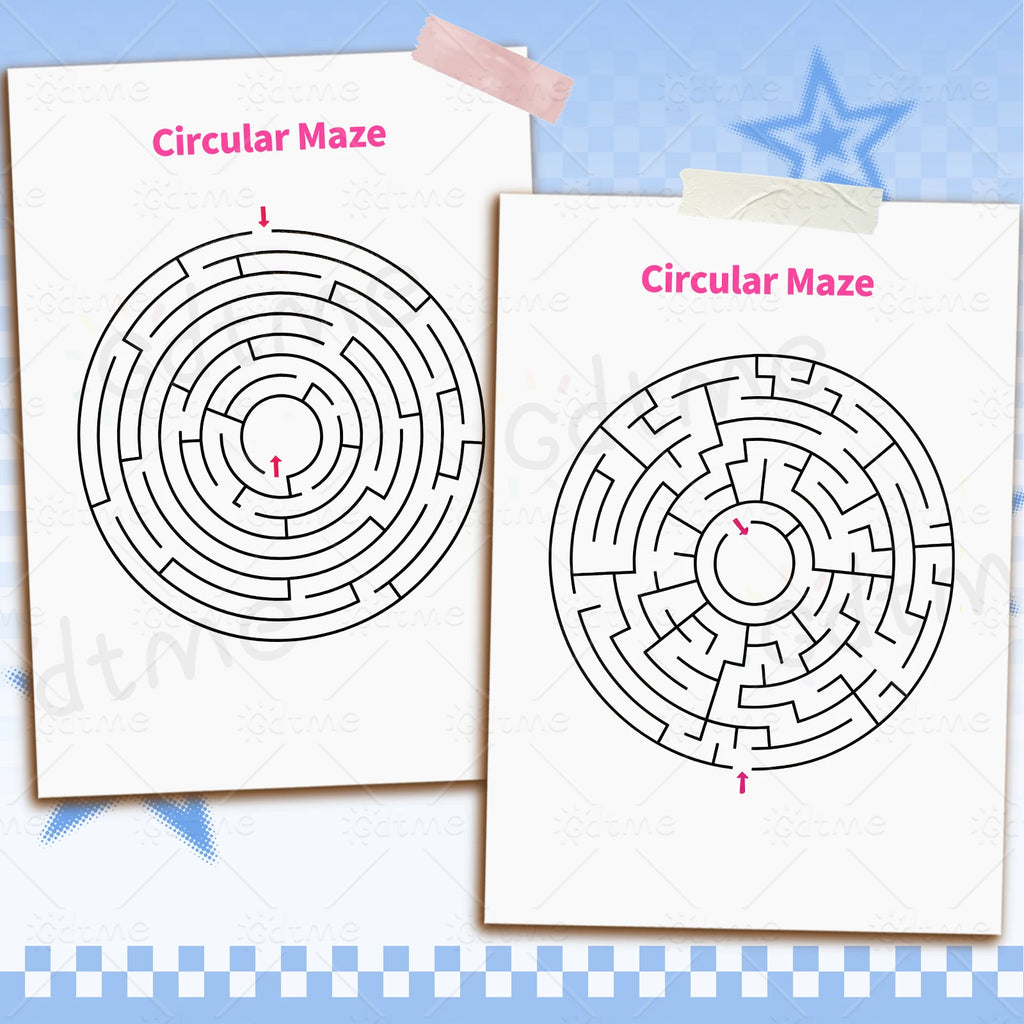 Activity Maze Books for Kids Party Favors ages 4-8 8-12,Fun and Challenges Mazes Stuffer Classroom Kids Children Concentration