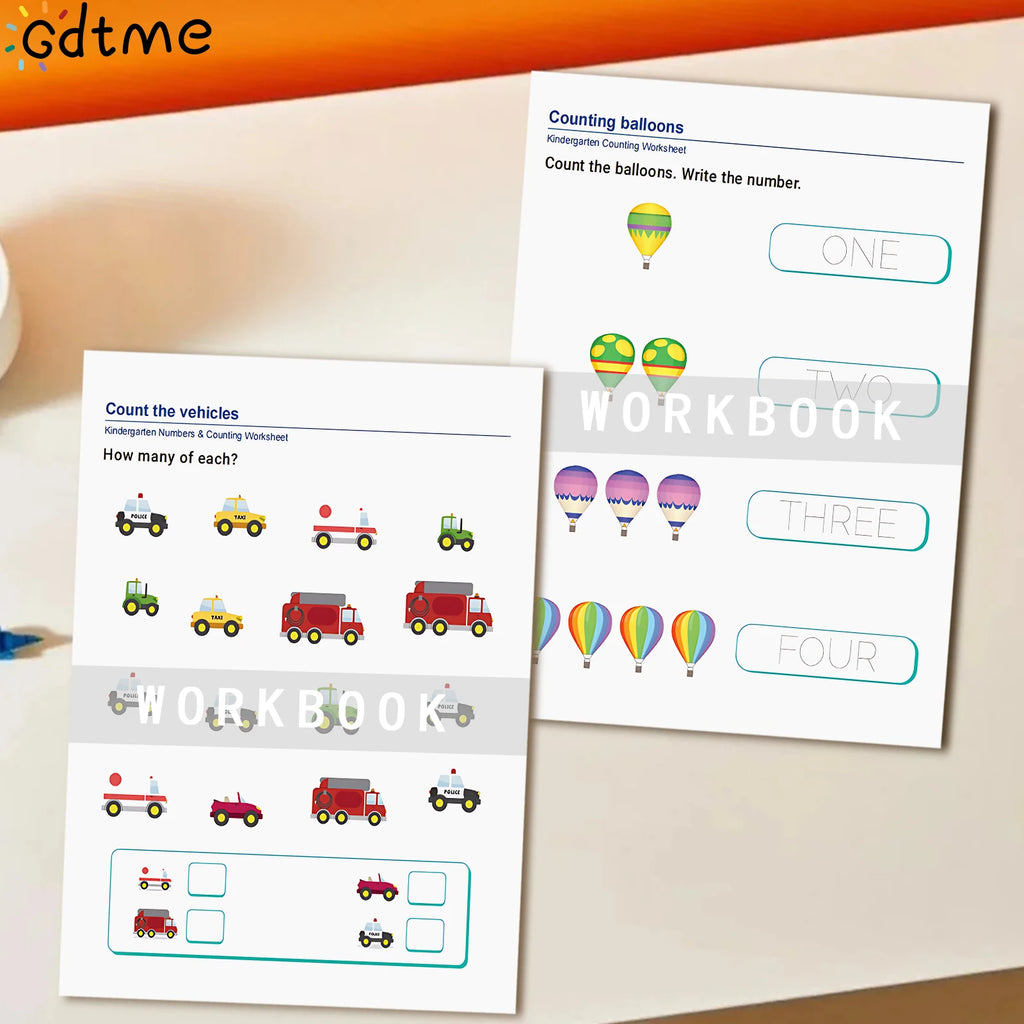 64 Pages Filled in With Numbers Logical Thinking Training Fun Math Exercise Book