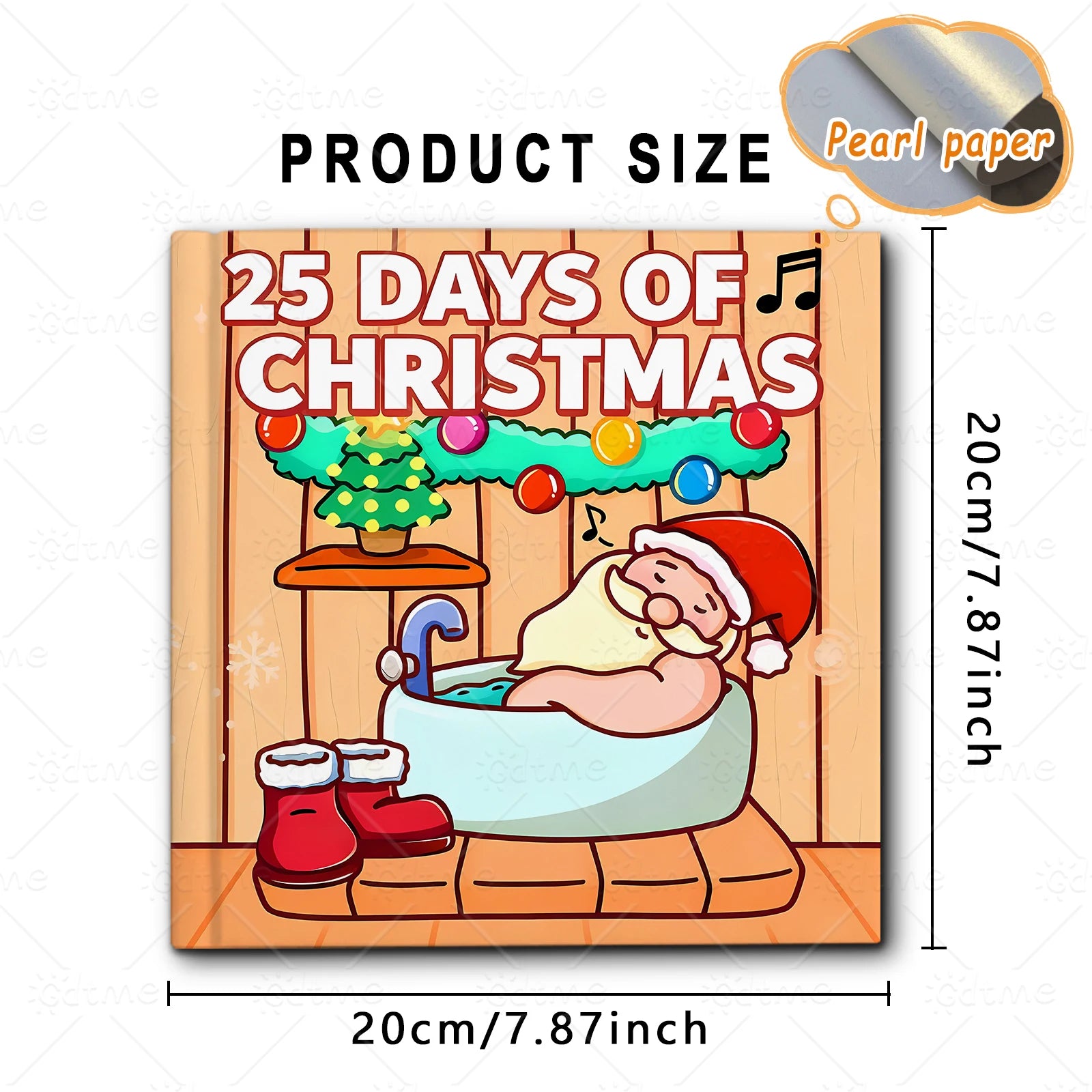 25 DAYSOFF CHRSITMAS Bold-easy Patterns Coloring Book for Adults Cute Drawing Book Perfect Gift for Party and Birthday