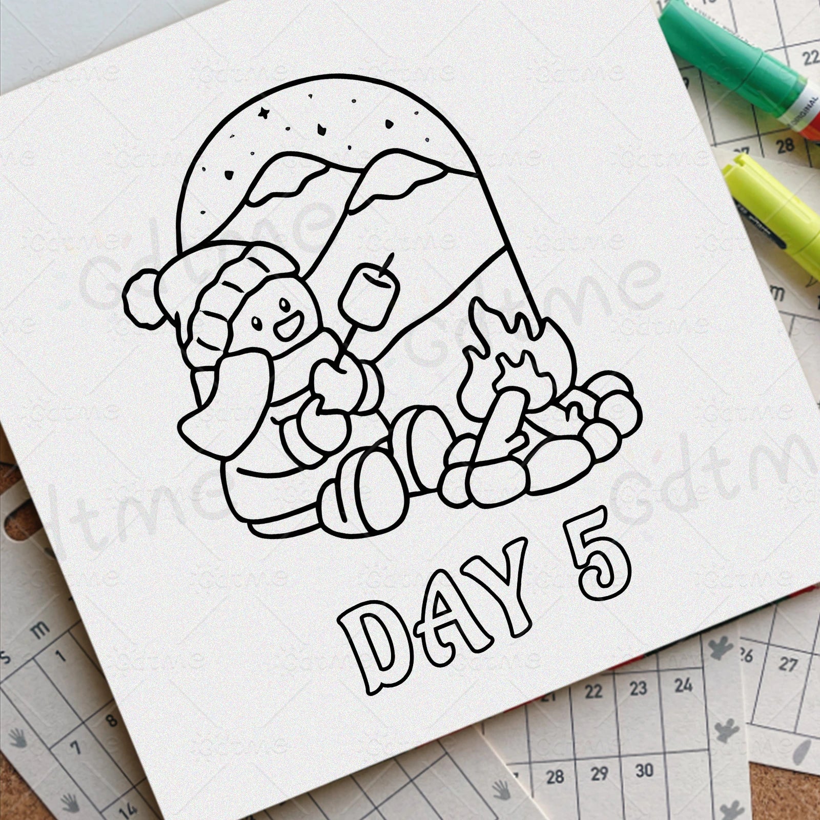 25 DAYSOFF CHRSITMAS Bold-easy Patterns Coloring Book for Adults Cute Drawing Book Perfect Gift for Party and Birthday