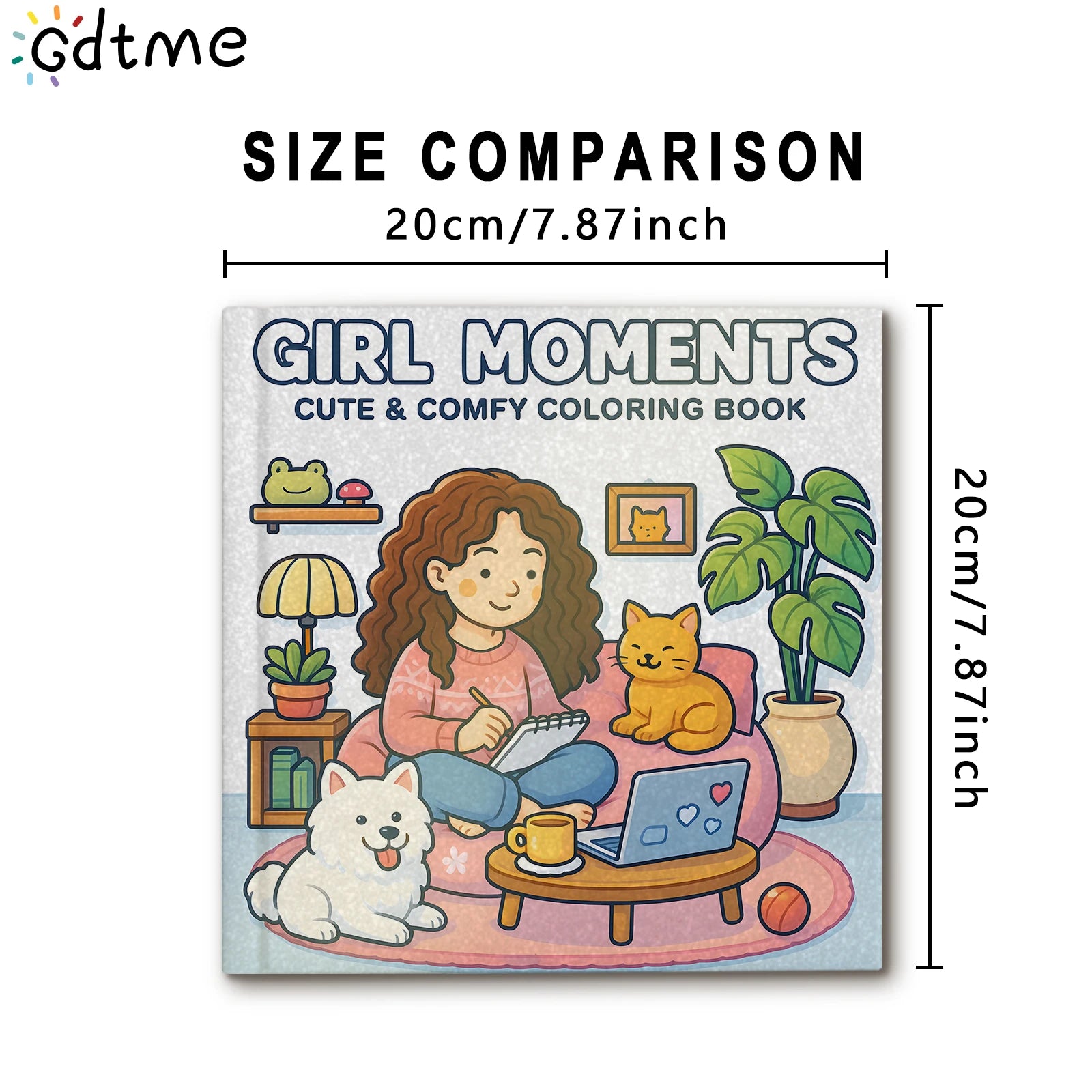 1pc Girl Moments Bold-easy Patterns Coloring Book for Adults Cute Drawing Book Perfect Gift for Party and Birthday