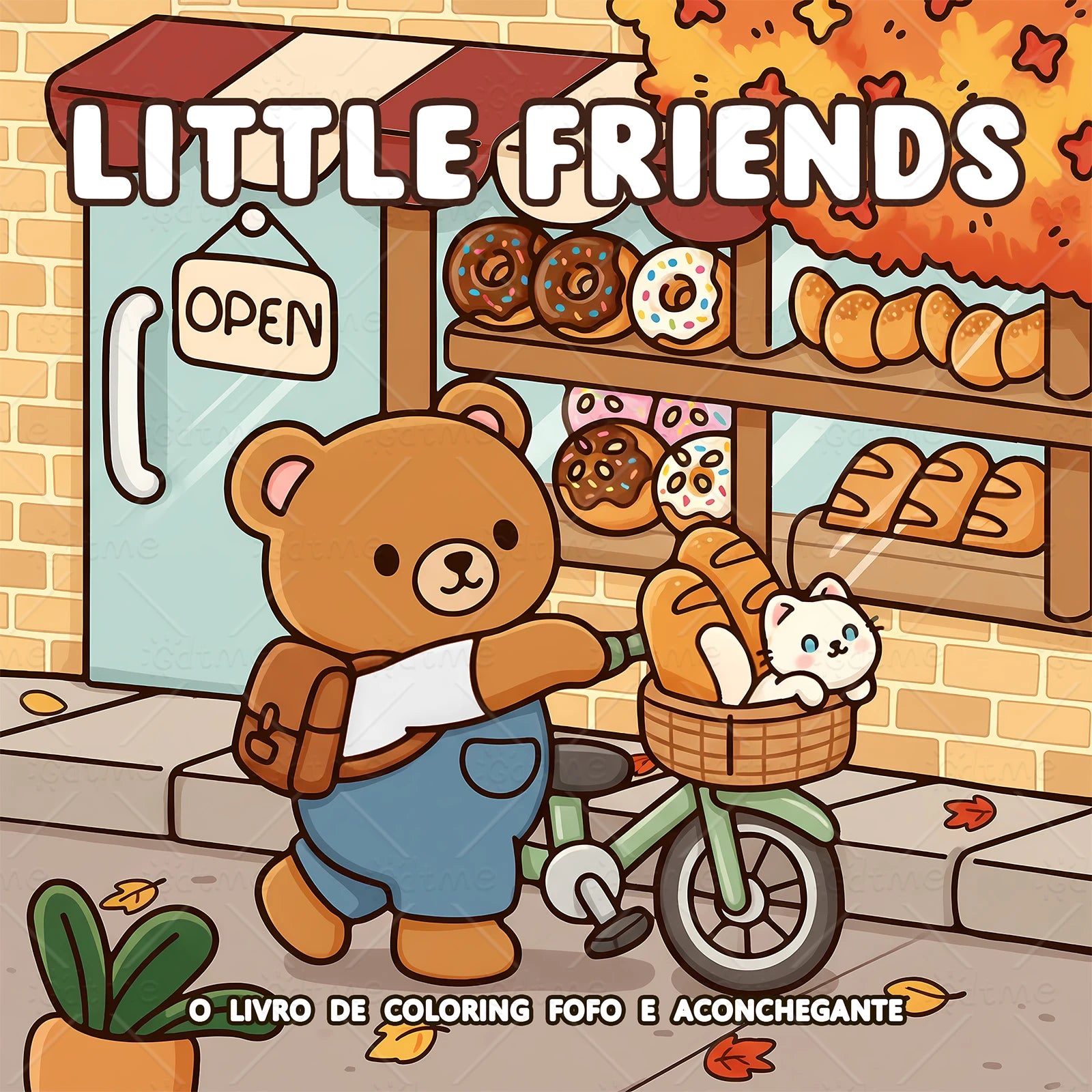 24 Pages LITTLE FRIENDS Coloring Book for Adult | Colouring Book, Drawing Supplies for Christmas, Thanksgiving